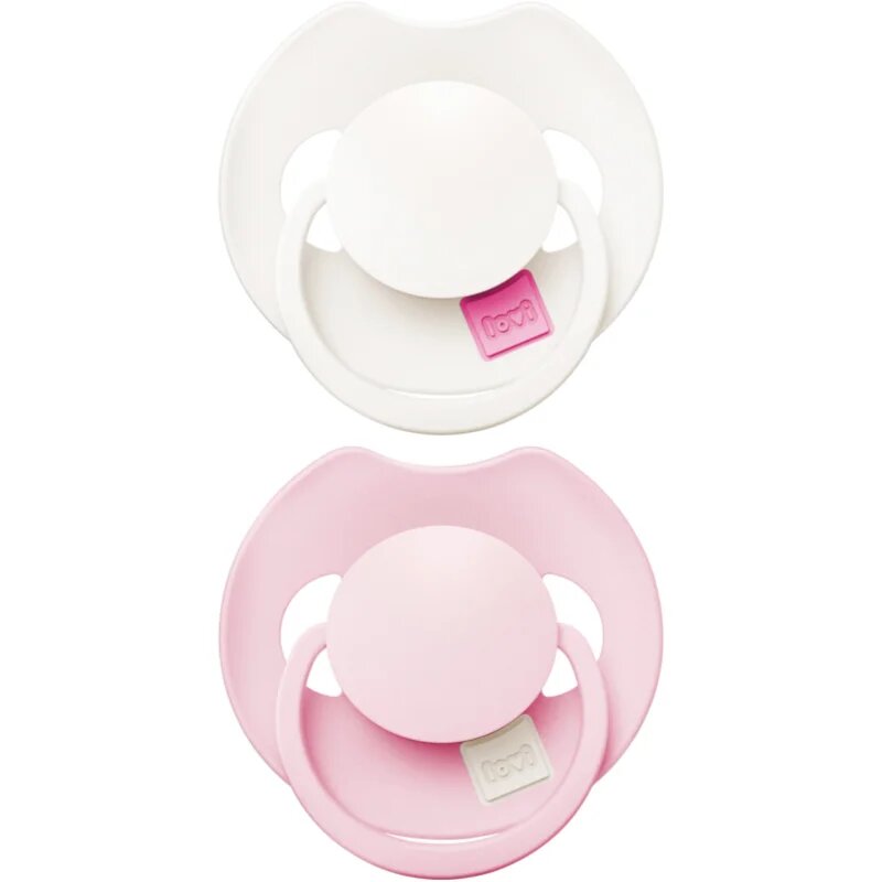 LOVI PRIME 0-6m dudlík Rose/Rose Cream 2 ks