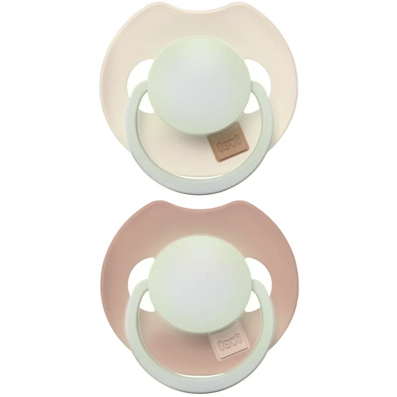 LOVI PRIME 18m+ dudlík Ivory/Blush 2 ks
