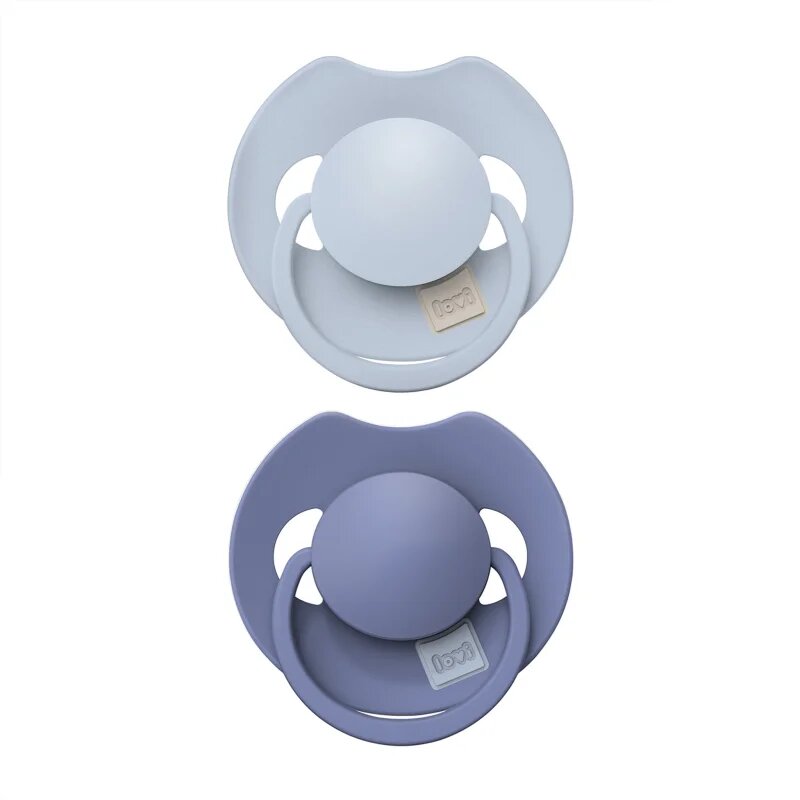 LOVI PRIME 6-18m dudlík Baby Blue/Blue 2 ks