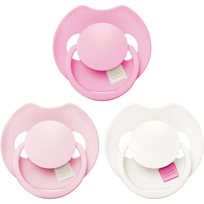 LOVI PRIME 6-18m dudlík Peony Pink 3 ks
