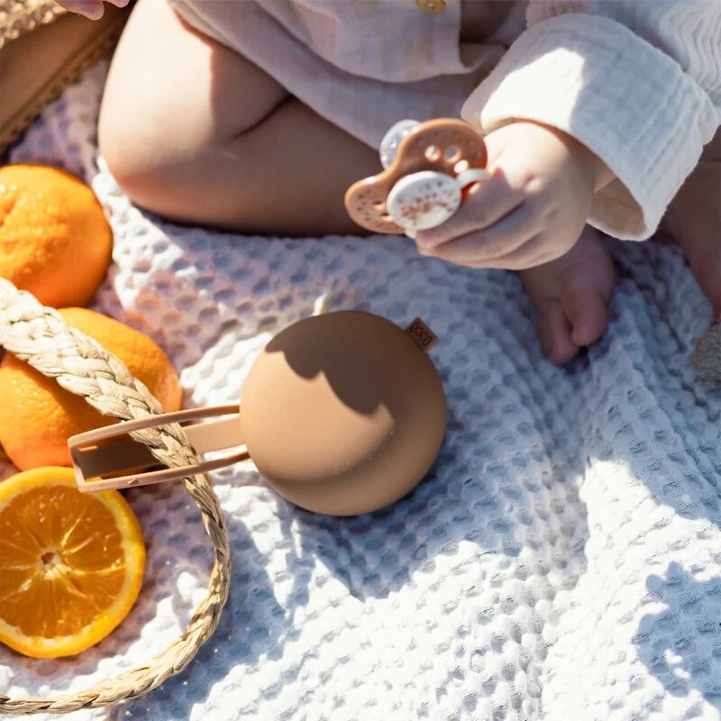 LOVI Silicone Soother Case 0+ m krabička na dudlík Granola 1 ks