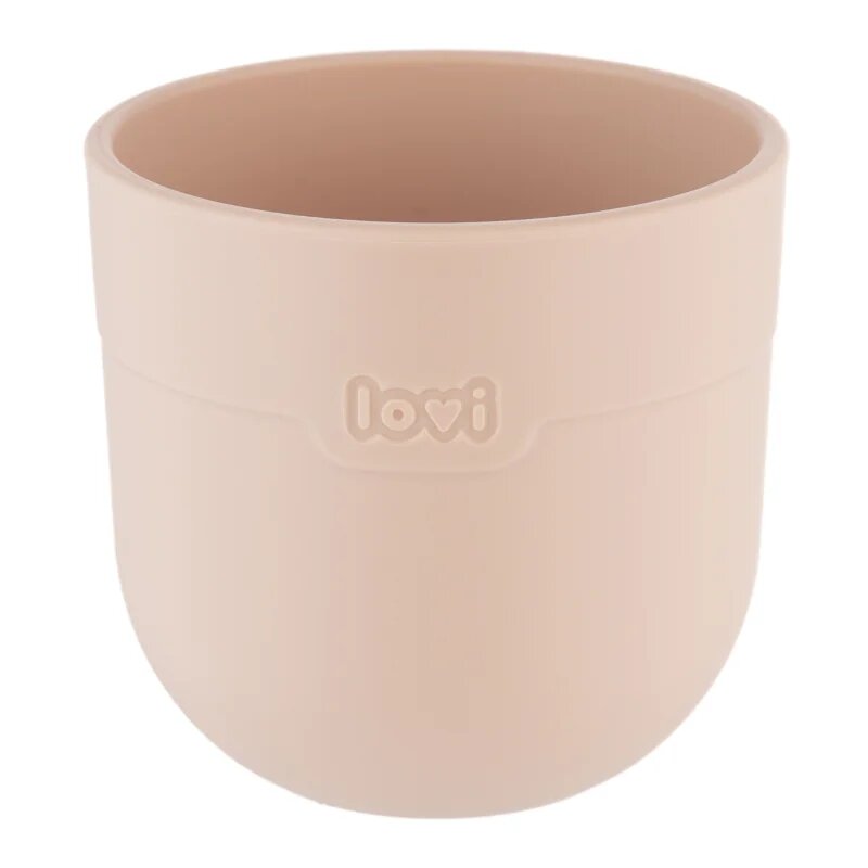LOVI Tableware Set with Cup jídelní sada Nude 3 ks