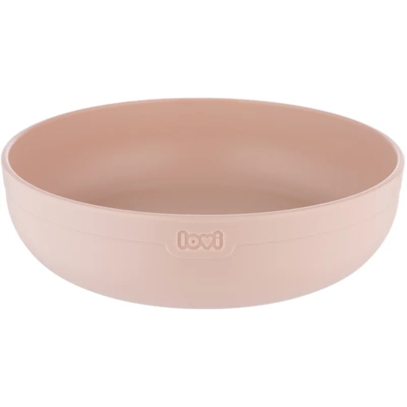 LOVI Tableware Set with Cup jídelní sada Nude 3 ks