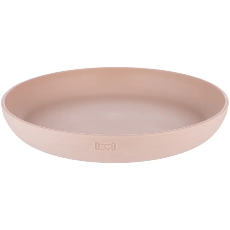 LOVI Tableware Set with Cup jídelní sada Nude 3 ks