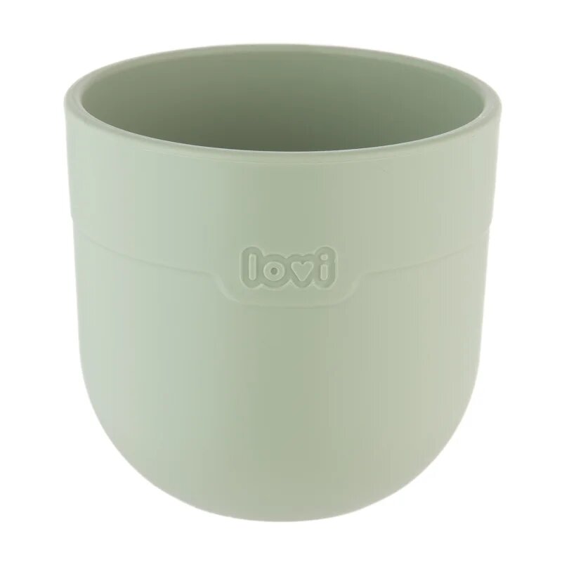 LOVI Tableware Set with Cup jídelní sada Pistachio 3 ks
