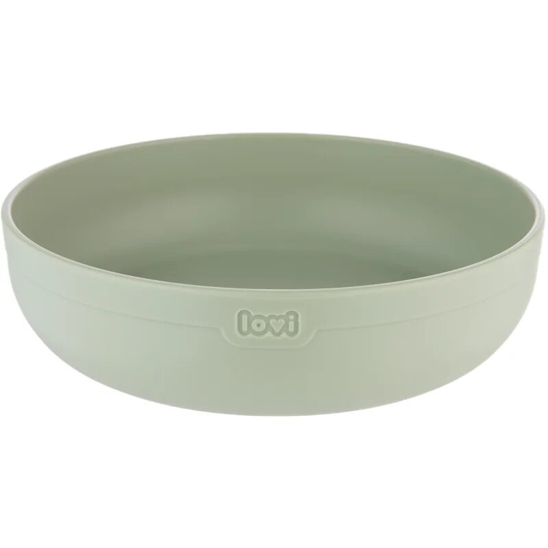 LOVI Tableware Set with Cup jídelní sada Pistachio 3 ks