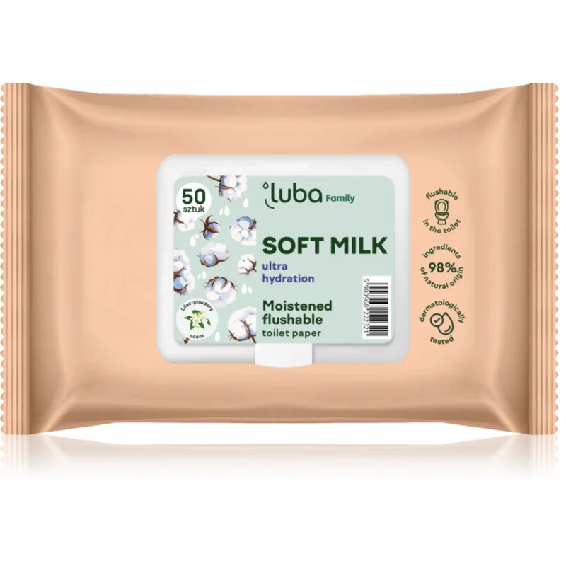 Luba Family Soft Milk vlhčený toaletní papír 50 ks