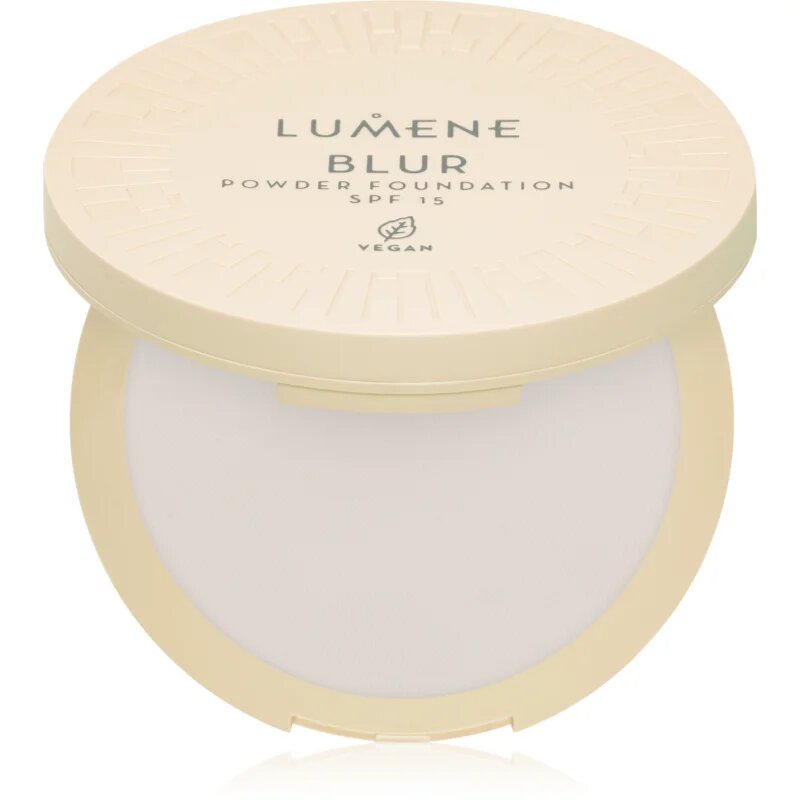 Lumene Blur kompaktní pudr a make-up 2 v 1 SPF 15 odstín No. 0 10 g
