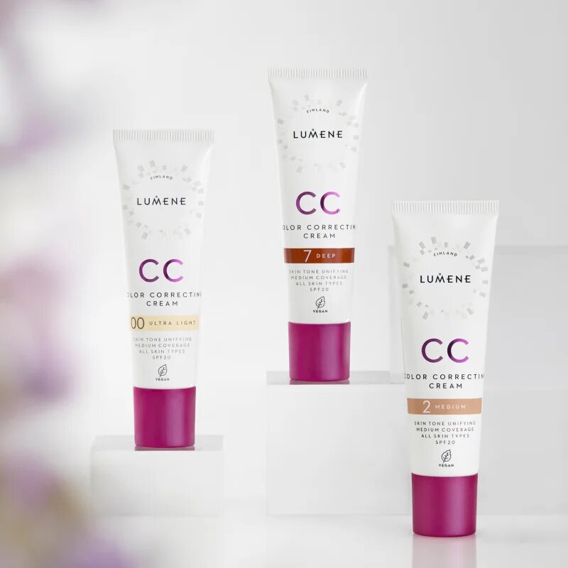 Lumene CC Color Correcting Cream CC krém pro jednotný tón pleti SPF 20 odstín 1.75 (Neutral) 30 ml