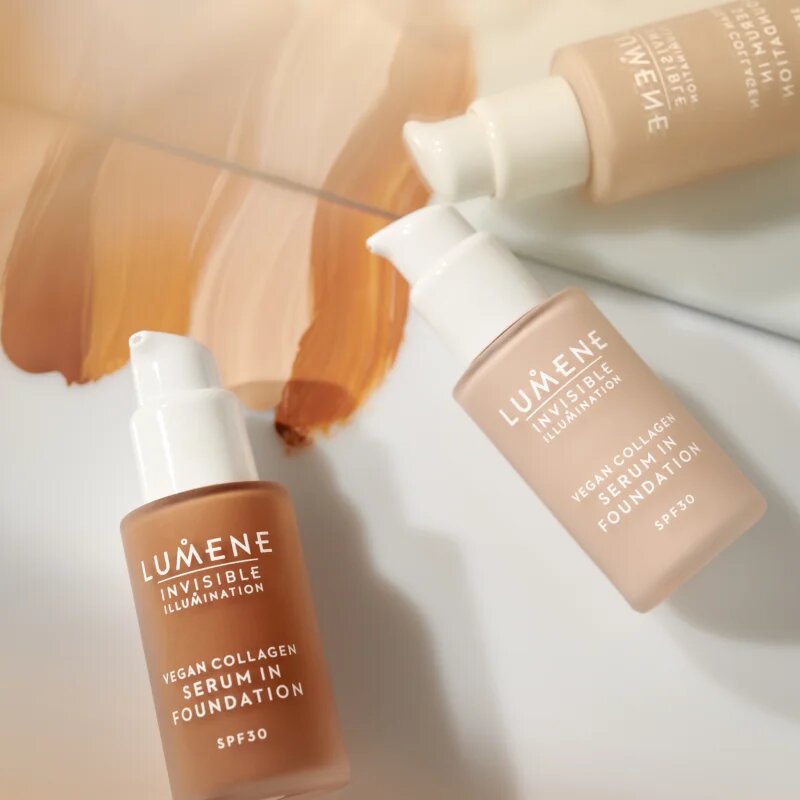 Lumene Invisible Illumination Vegan Collagen Serum in Foundation lehký make-up s vyživujícím účinkem SPF 30 1.5 30 ml