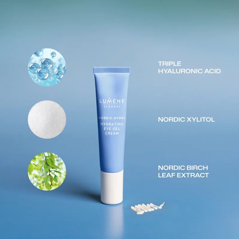 Lumene Nordic Hydra [LÄHDE] hydratační oční krém s gelovou texturou 15 ml