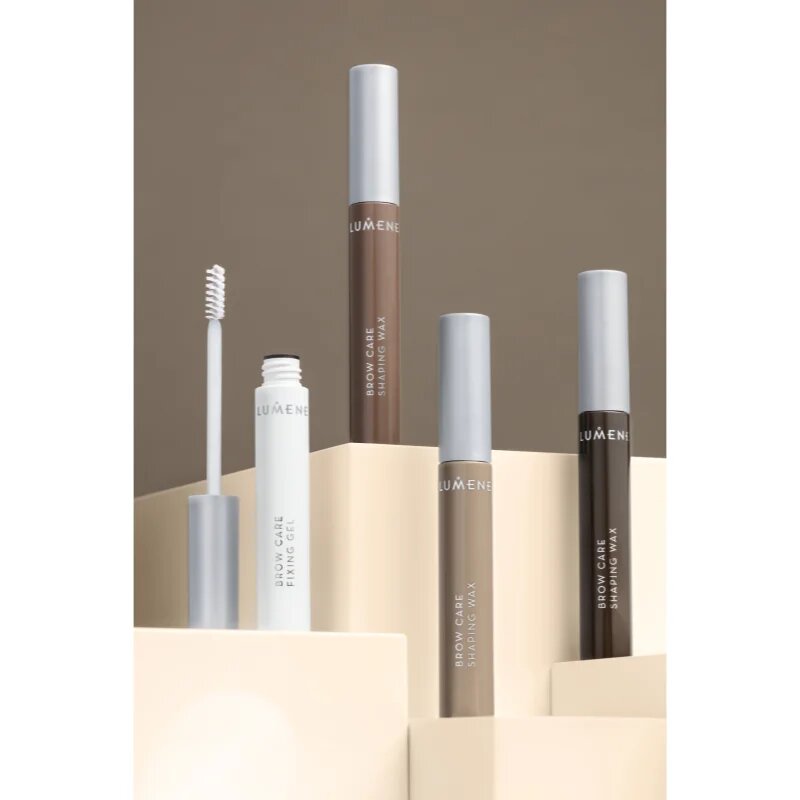Lumene Nordic Makeup fixační vosk na obočí odstín 3 Dark Brown 5 ml