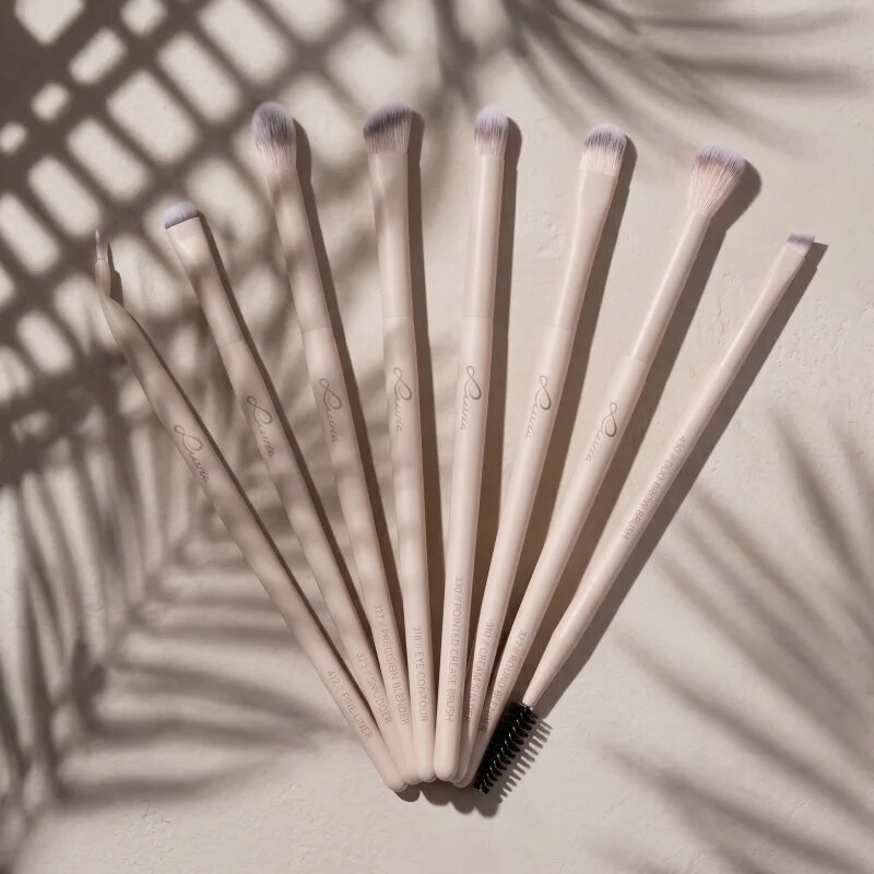 Luvia Cosmetics All Eye Want Nude Aura sada štětců na líčení očí