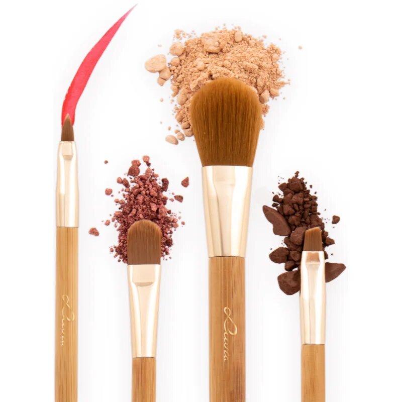 Luvia Cosmetics Bamboo Travel sada štětců cestovní