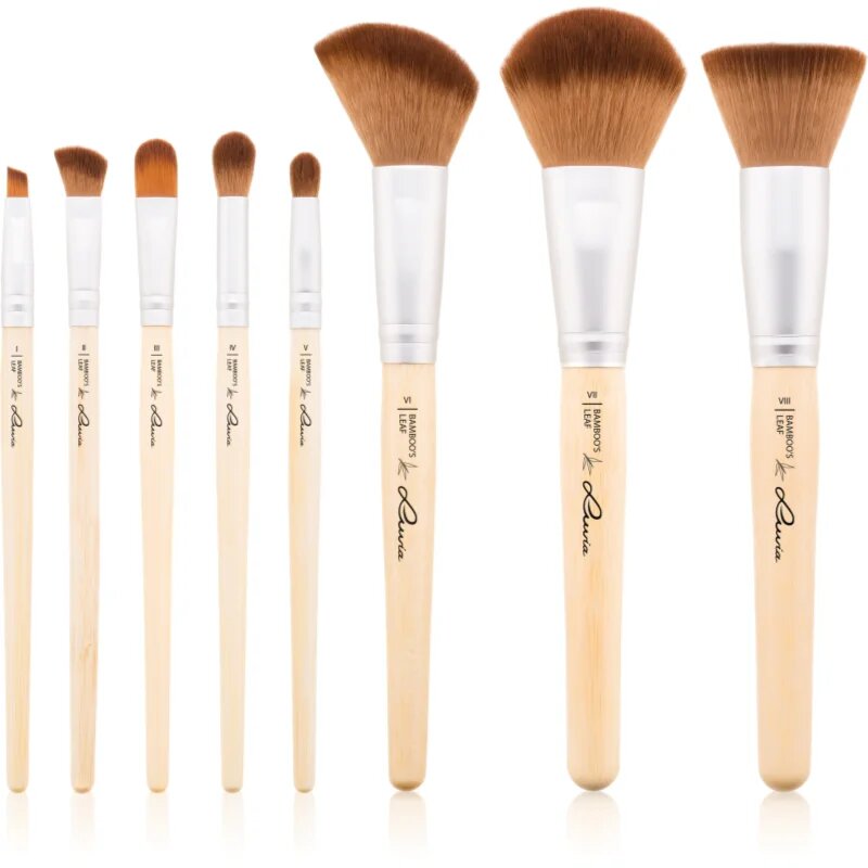 Luvia Cosmetics Bamboo’s Leaf Brush Set sada štětců s pouzdrem