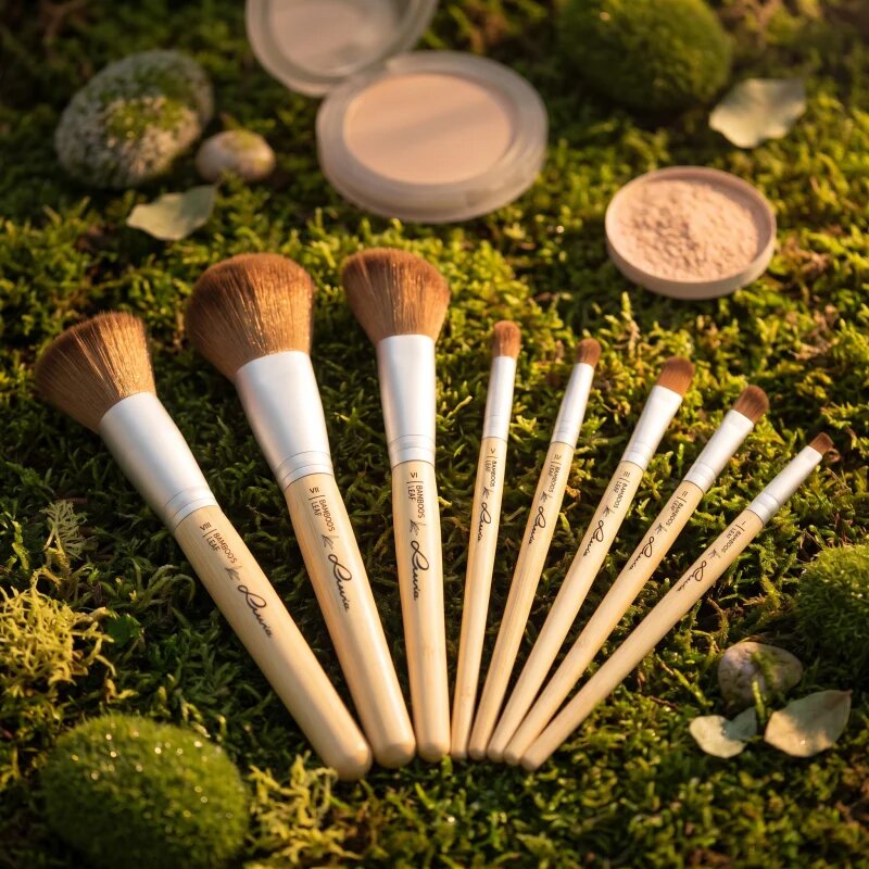 Luvia Cosmetics Bamboo’s Leaf Brush Set sada štětců s pouzdrem
