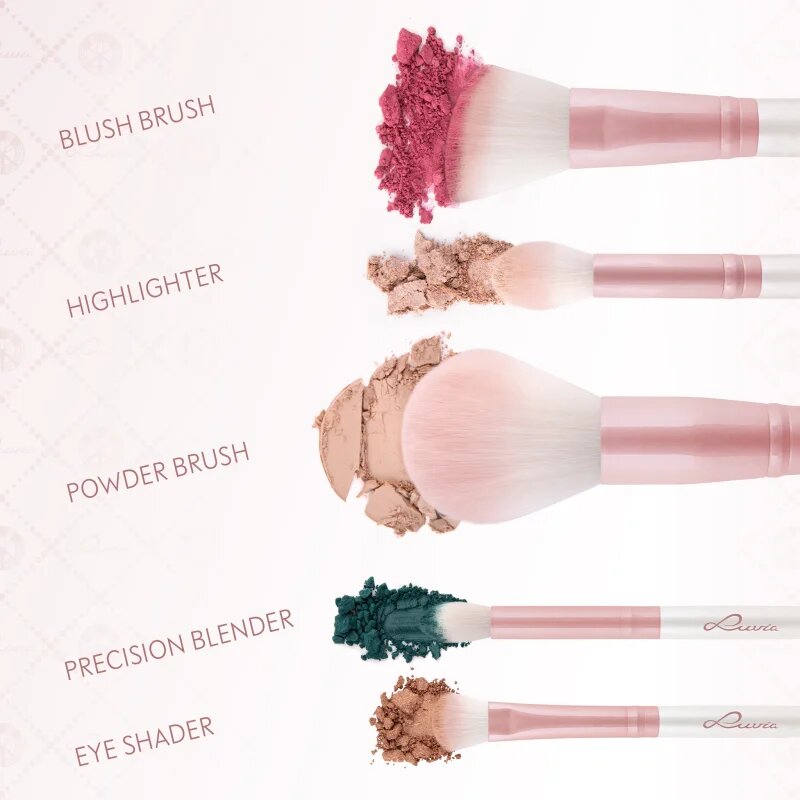 Luvia Cosmetics Daily Essentials sada štětců s pouzdrem Candy