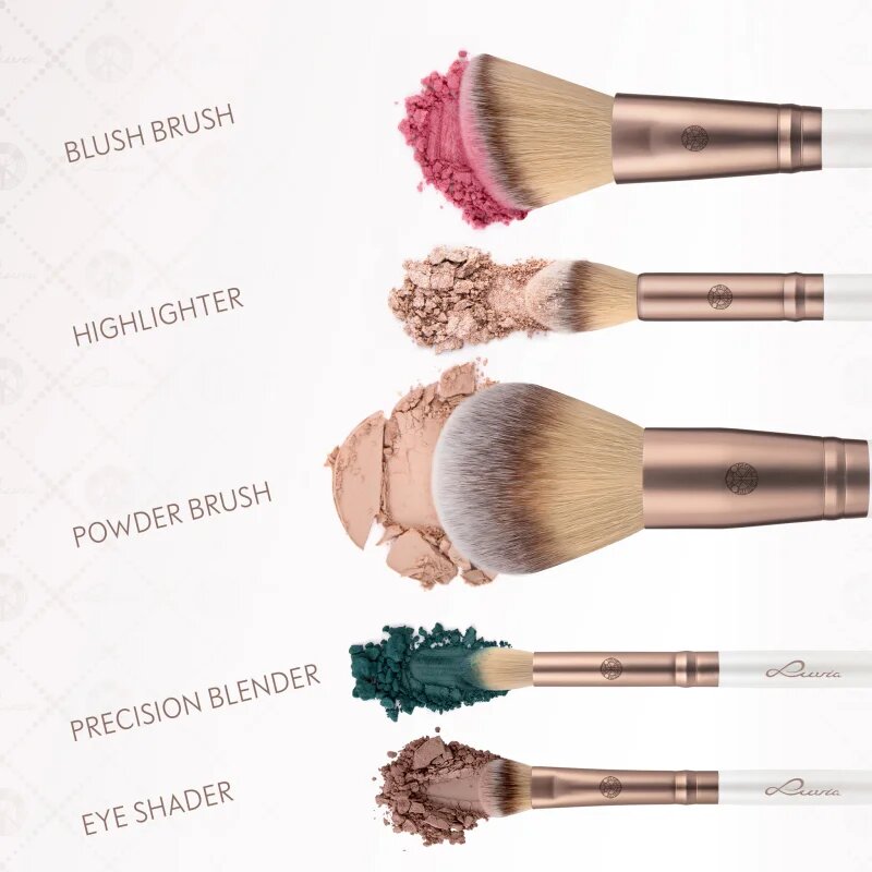 Luvia Cosmetics Daily Essentials sada štětců s pouzdrem Prime Vegan