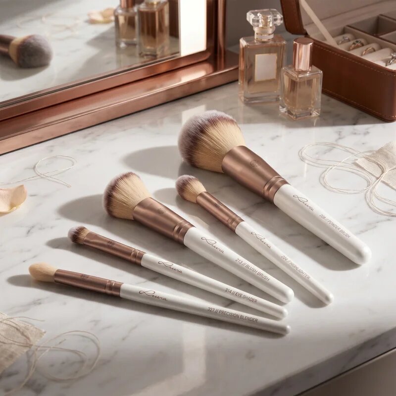 Luvia Cosmetics Daily Essentials sada štětců s pouzdrem Prime Vegan