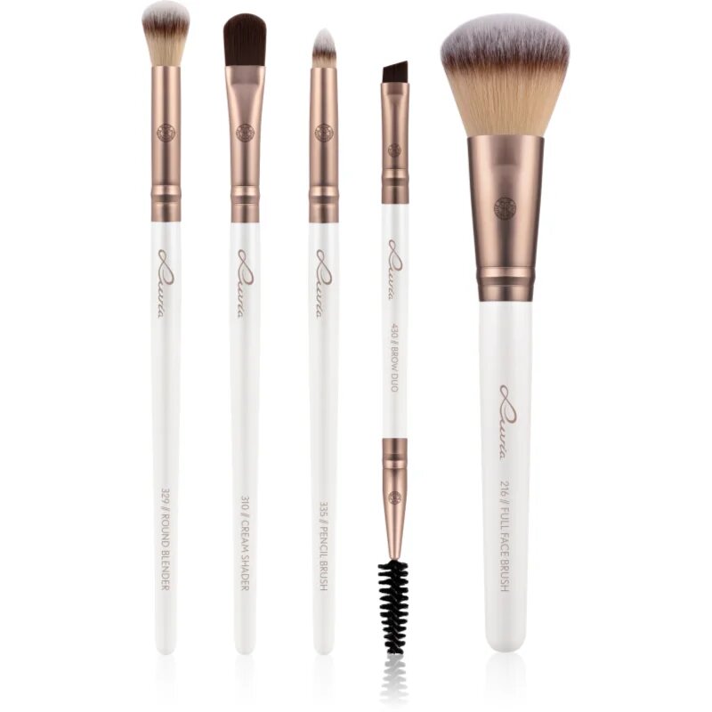 Luvia Cosmetics Daily Selection sada štětců s pouzdrem Prime Vegan