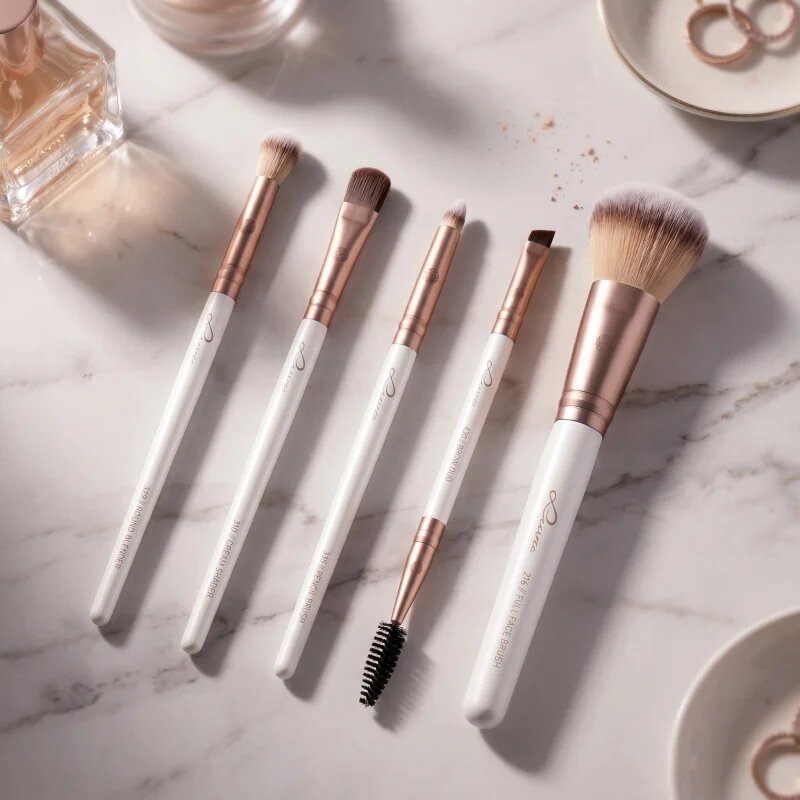 Luvia Cosmetics Daily Selection sada štětců s pouzdrem Prime Vegan