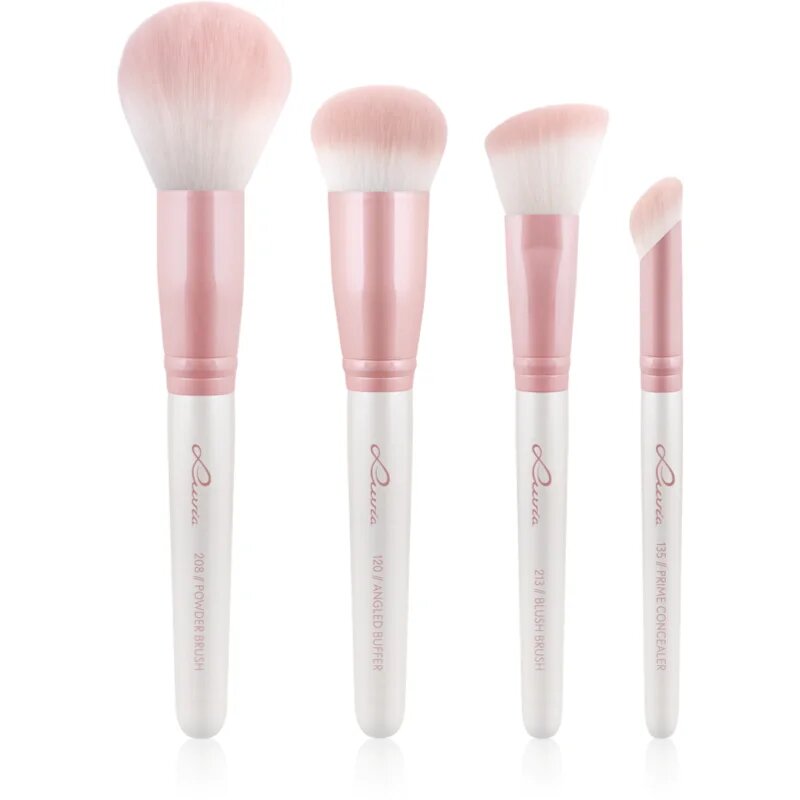 Luvia Cosmetics Flawless Face Set sada štětců s pouzdrem Candy