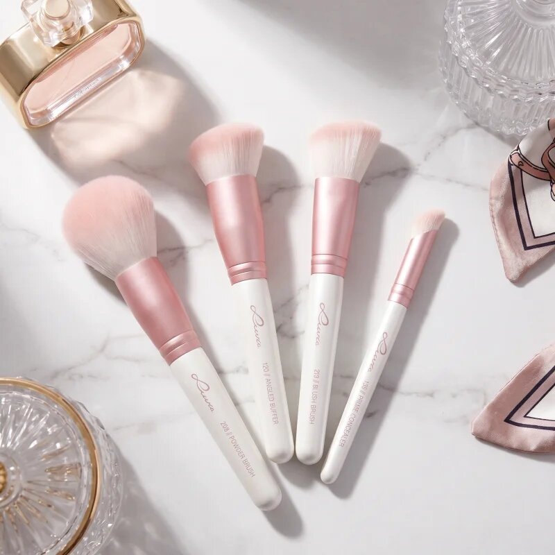 Luvia Cosmetics Flawless Face Set sada štětců s pouzdrem Candy