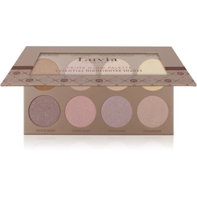 Luvia Cosmetics Prime Glow Vol. 1 paleta rozjasňovačů 8x33 g