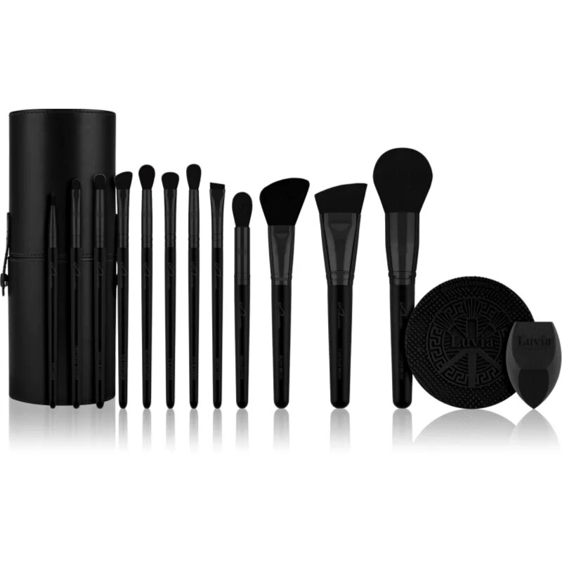 Luvia Cosmetics Prime Vegan Pro Black Edition sada štětců