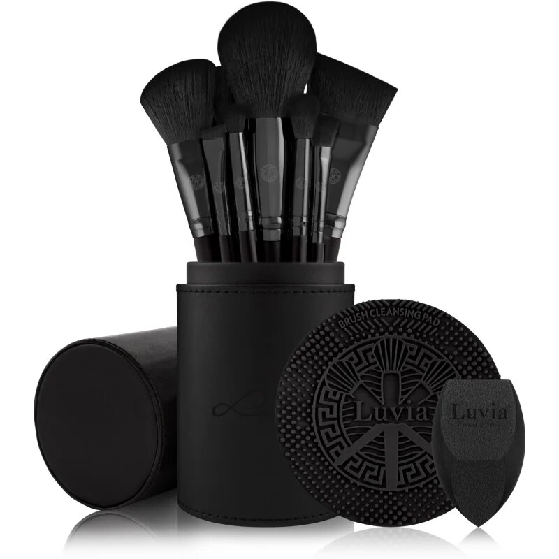 Luvia Cosmetics Prime Vegan Pro Black Edition sada štětců 12 ks