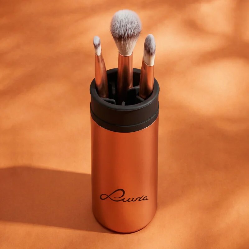 Luvia Cosmetics Travel Set sada štětců s pouzdrem na cesty Sunset Crush 7 ks