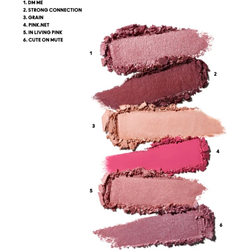 MAC Cosmetics Connect In Colour Eye Shadow Palette 6 shades paletka očních stínů odstín Rose Lens 6.25 g