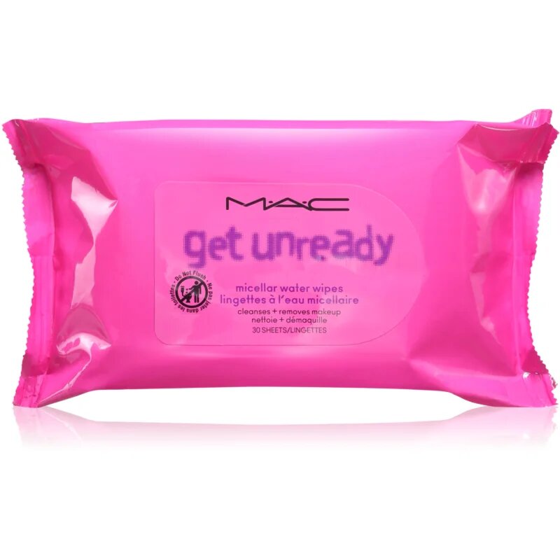 MAC Cosmetics Get Unready Micellar Water Wipes odličovací micelární ubrousky 30 ks