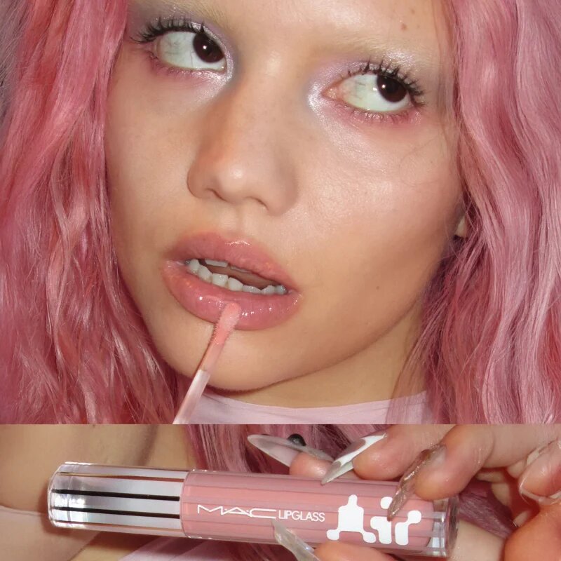 MAC Cosmetics Lipglass Air hydratační lesk na rty odstín Frosting 5 ml