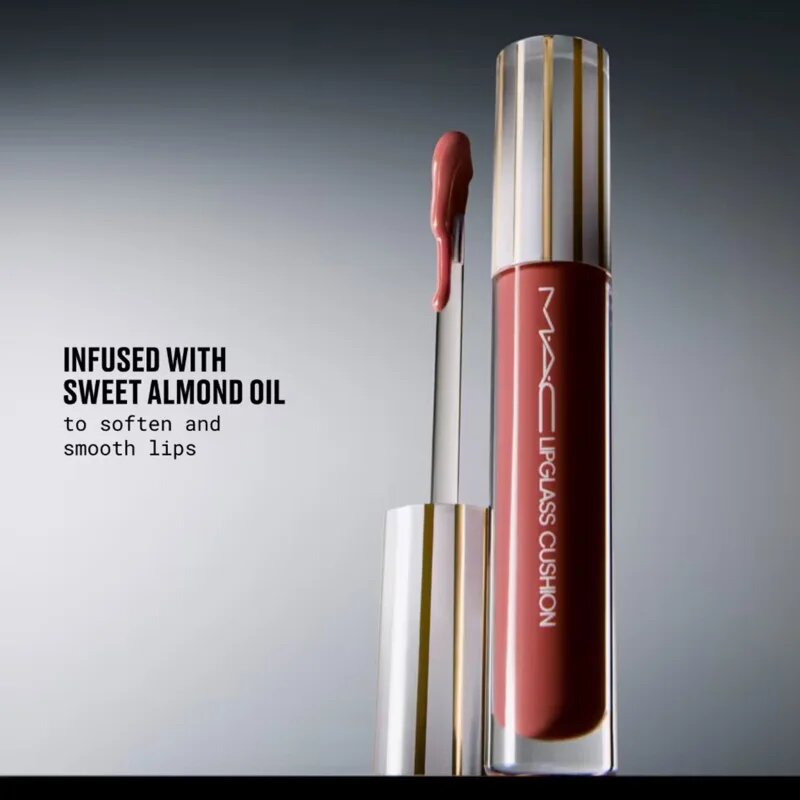 MAC Cosmetics Lipglass Cushion High-Pigment Oil vysoce pigmentovaný olej na rty odstín Tantrum 5 ml