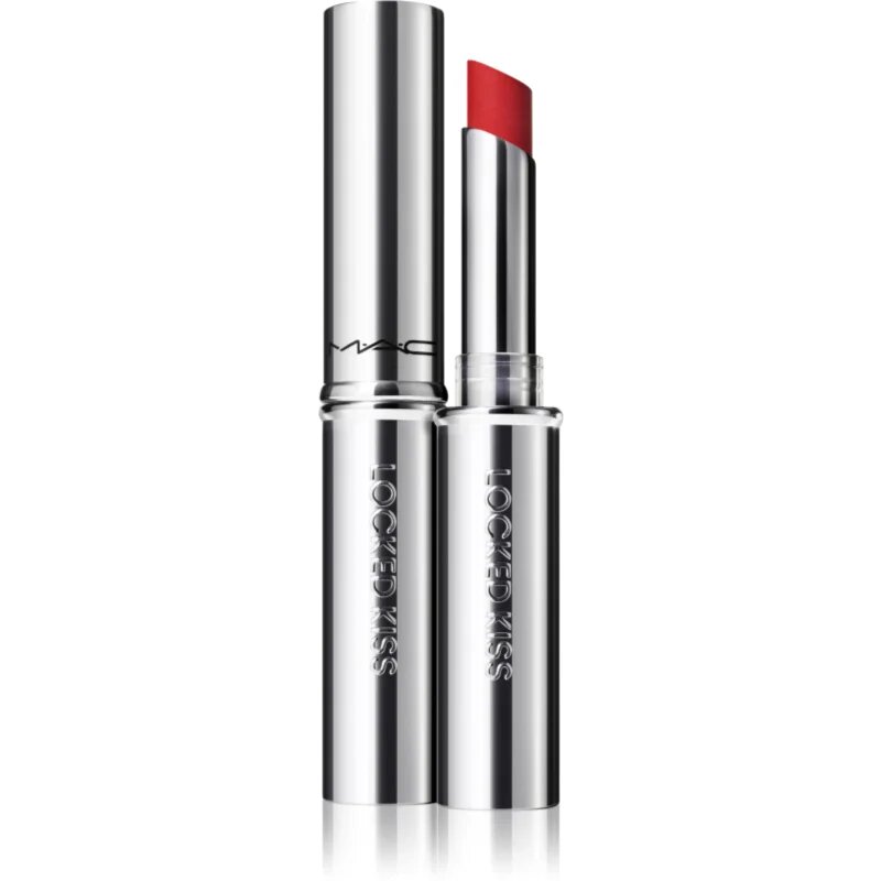 MAC Cosmetics Locked Kiss 24h Lipstick dlouhotrvající rtěnka s matným efektem odstín Ruby True 18 g