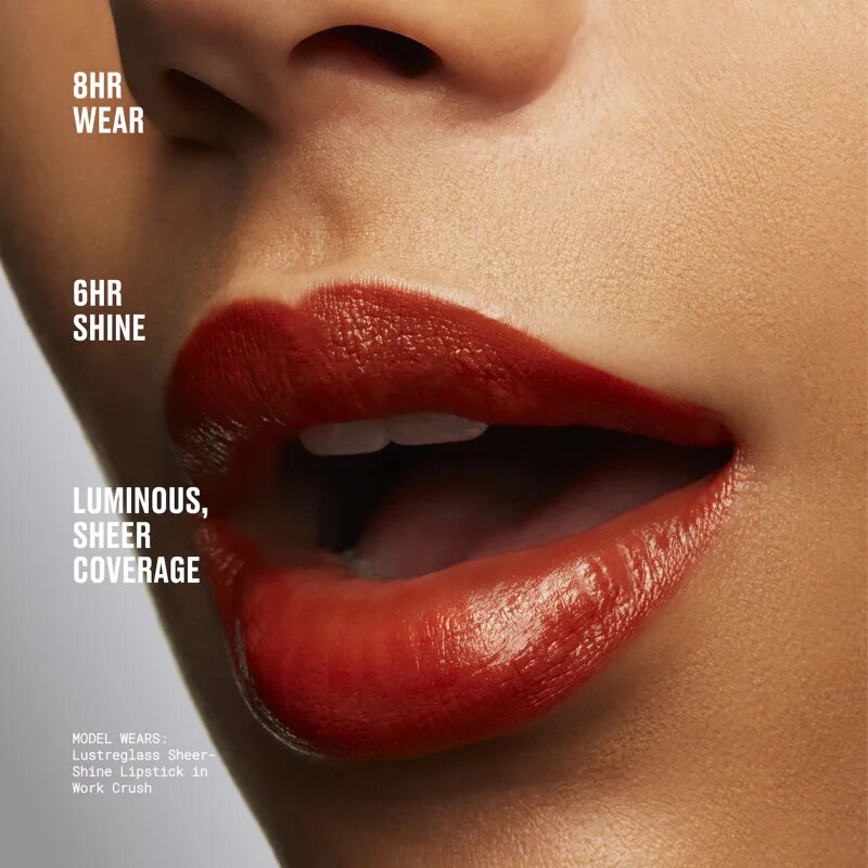 MAC Cosmetics Lustreglass Sheer-Shine Lipstick lesklá rtěnka odstín Uncensored 3.5 g