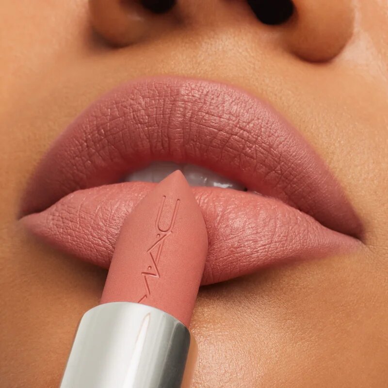 MAC Cosmetics MACximal Mini Silky Matte Lipstick matná rtěnka odstín Velvet Teddy 1.7 g