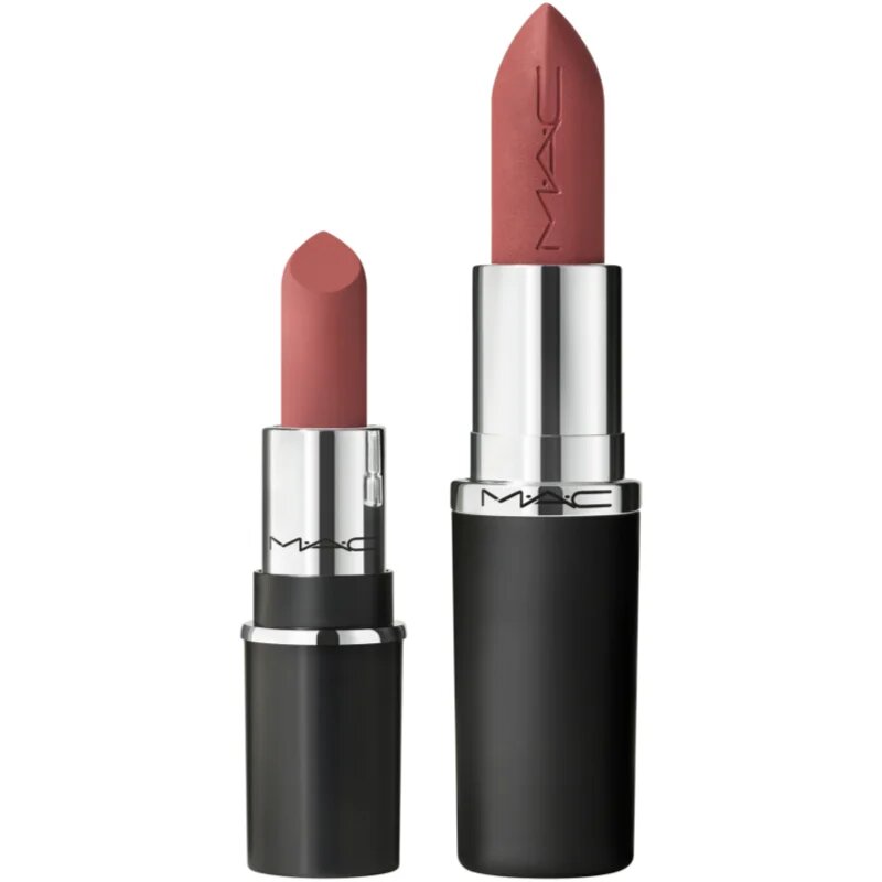 MAC Cosmetics MACximal Mini Silky Matte Lipstick matná rtěnka odstín Velvet Teddy 1.7 g