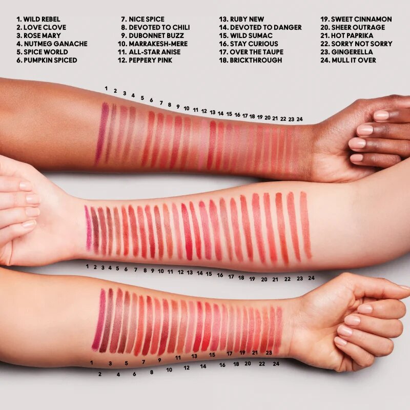 MAC Cosmetics Powder Kiss Velvet Blur Slim Stick matná hydratační rtěnka odstín Sweet Cinnamon 2 g