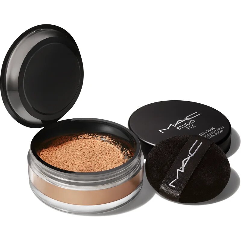 MAC Cosmetics Studio Fix Pro Set + Blur Weightless Loose Powder zmatňující fixační pudr odstín Dark 65 g