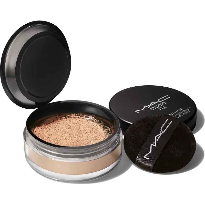 MAC Cosmetics Studio Fix Pro Set + Blur Weightless Loose Powder zmatňující fixační pudr odstín Medium 65 g