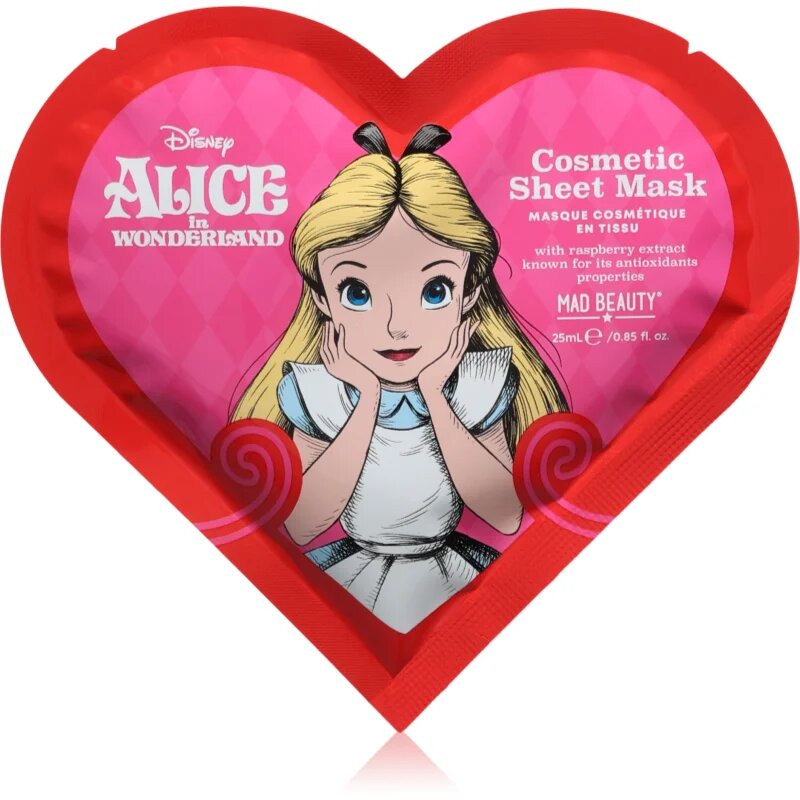 Mad Beauty Alice in Wonderland hydratační plátýnková maska 25 ml