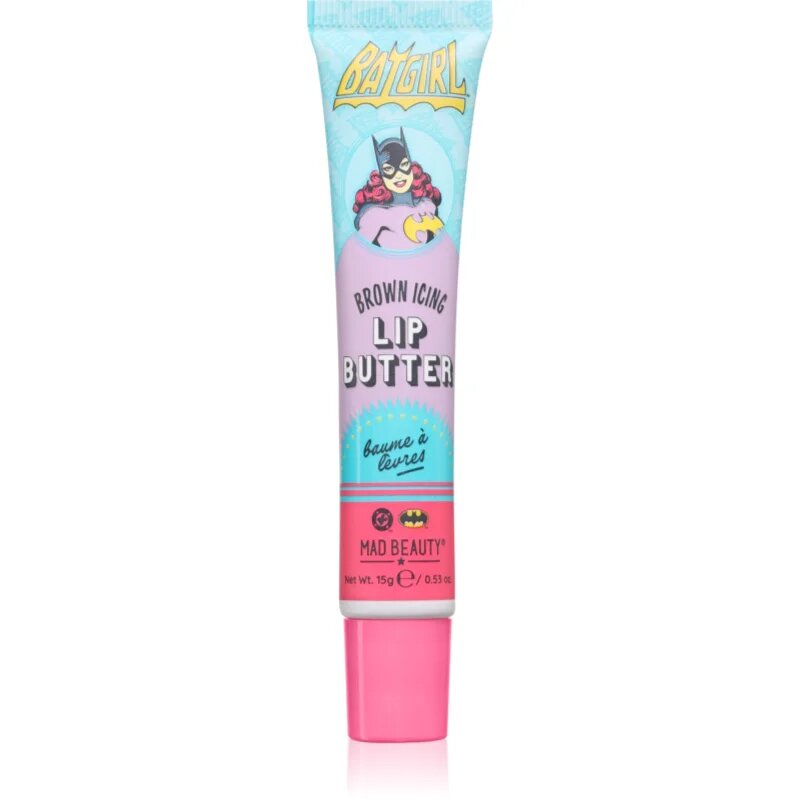 Mad Beauty DC Femme Power Batgirl hloubkově vyživující máslo na rty 15 g