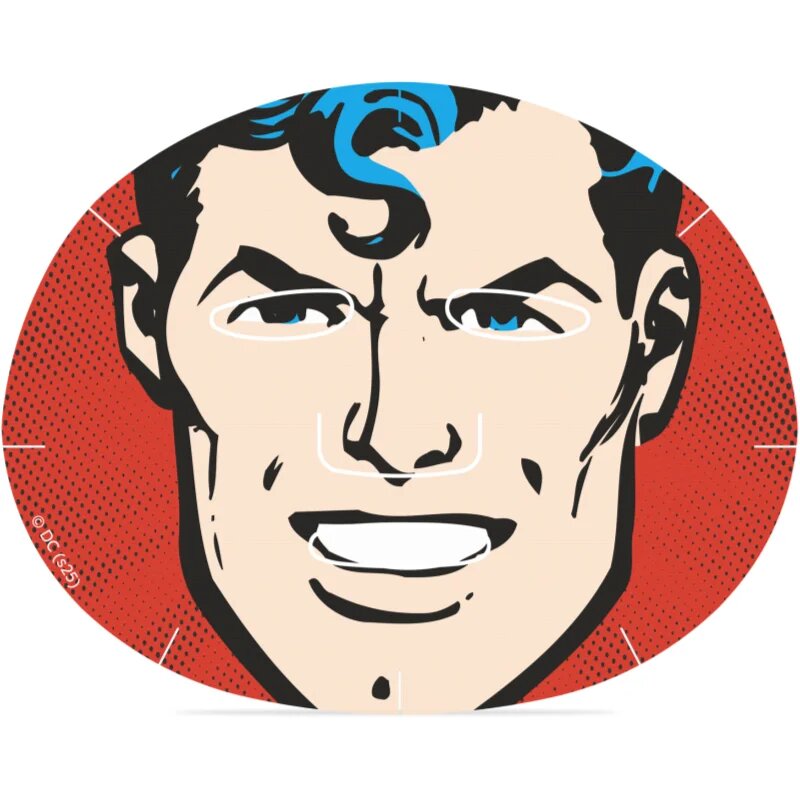 Mad Beauty DC Superman plátýnková maska s kyselinou hyaluronovou 25 ml