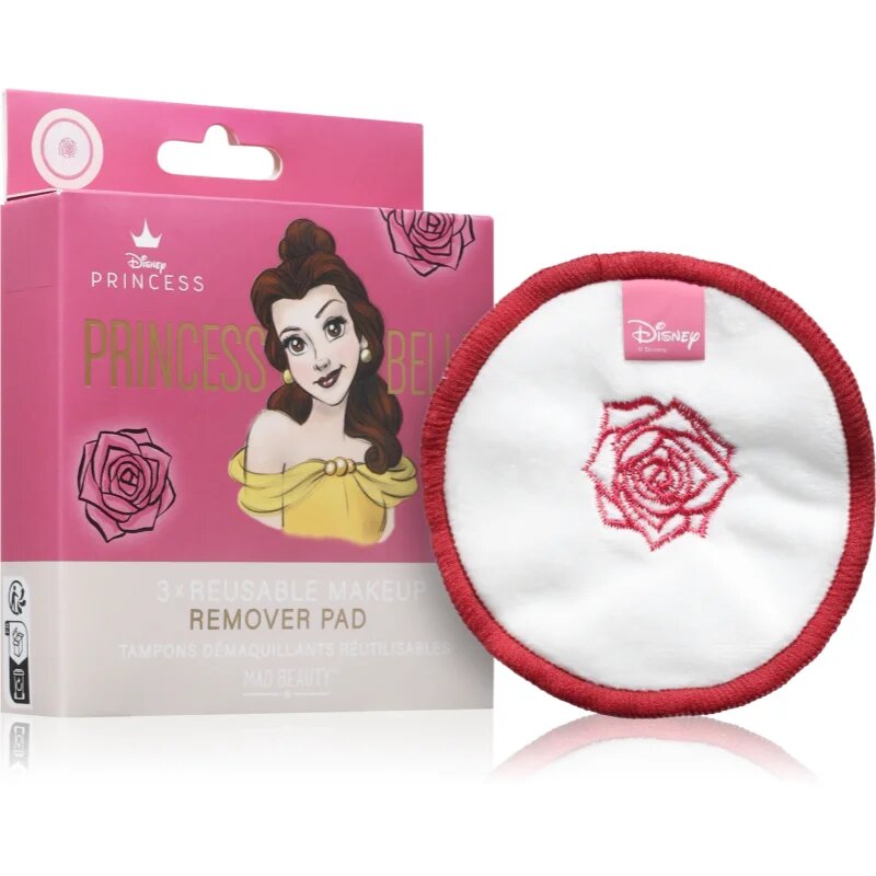 Mad Beauty Disney Princess Belle pratelné odličovací tampony 3 ks
