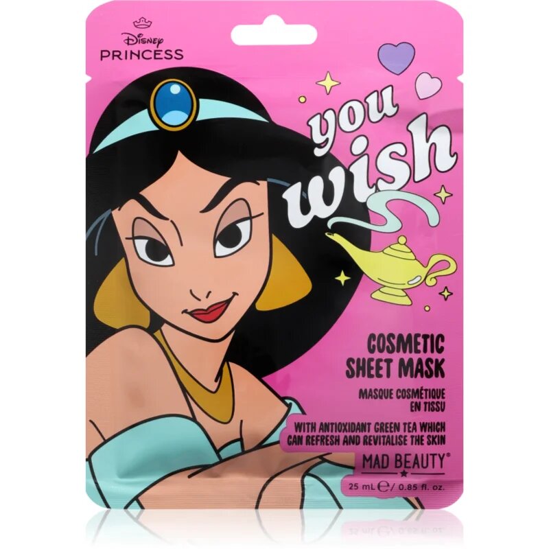 Mad Beauty Disney Princess Jasmine hydratační plátýnková maska 25 ml