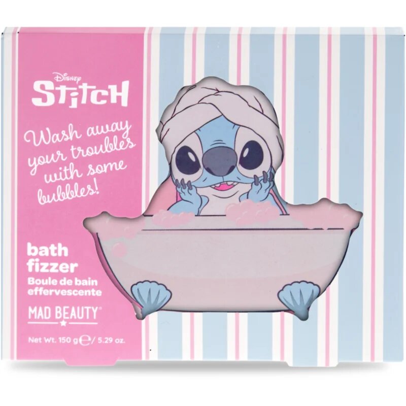 Mad Beauty Disney Stitch koupelová bomba vůně Tuberose & Jasmine 150 g