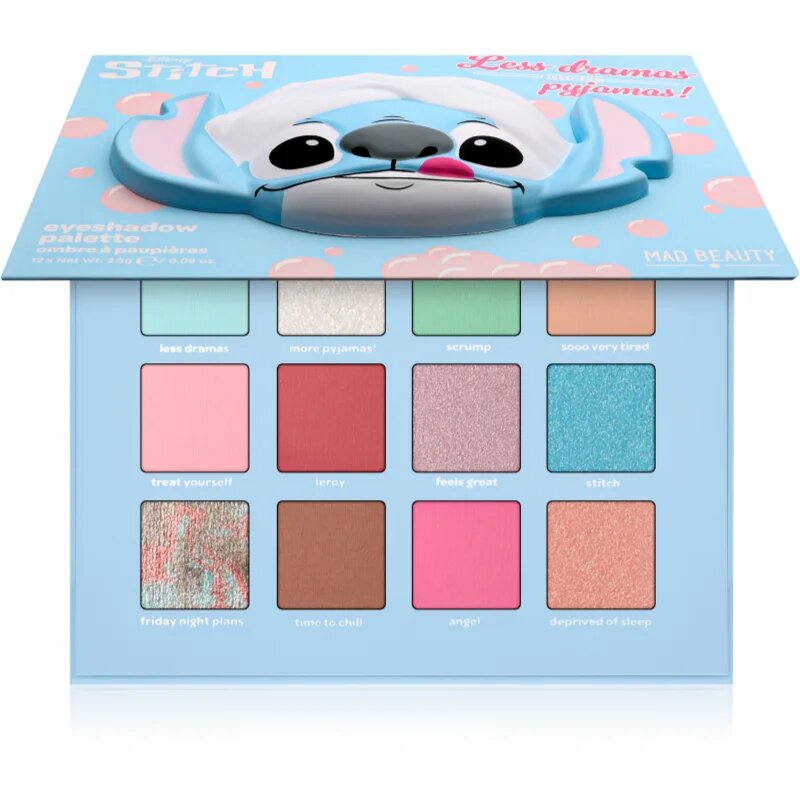 Mad Beauty Disney Stitch Pamper paletka očních stínů 12x2.5 g