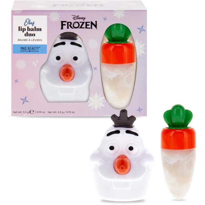 Mad Beauty Frozen Olaf balzám na rty duo